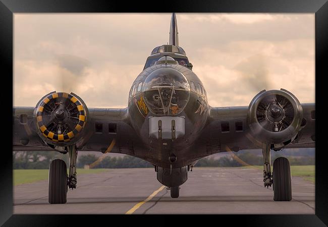B-17 Taxies in Framed Print by Keith Campbell