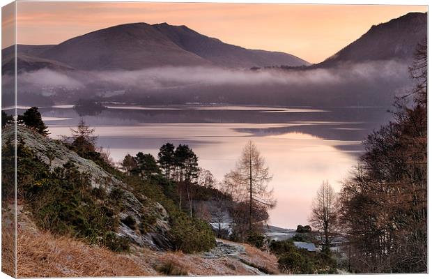 Derwent Water at Dawn Canvas Print by Martin Parratt