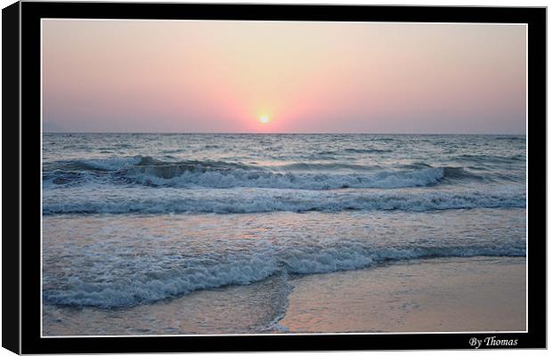 Sunset Canvas Print by Toma Mihai Ioan