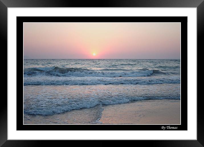Sunset Framed Mounted Print by Toma Mihai Ioan