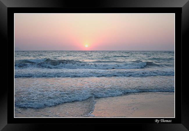 Sunset Framed Print by Toma Mihai Ioan