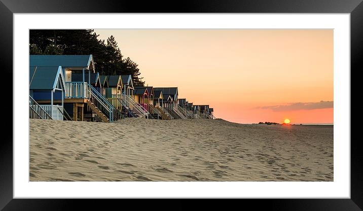 Sunset at Wells-next-the-Sea Framed Mounted Print by Martin Parratt