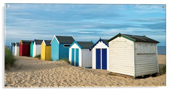 Beach Huts at Southwold Acrylic by Martin Parratt