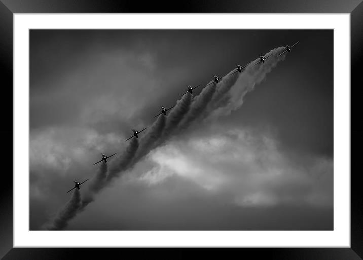 Line Abreast Framed Mounted Print by Gareth Burge Photography
