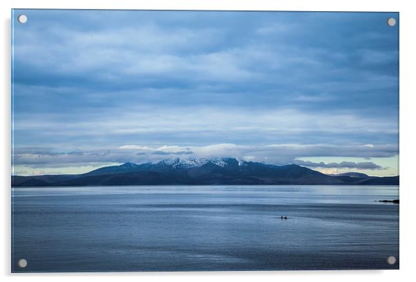 Blue Arran Acrylic by Gary Finnigan