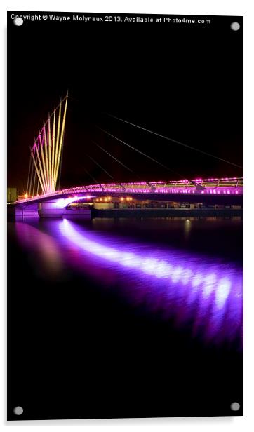 Media Bridge Salford Acrylic by Wayne Molyneux