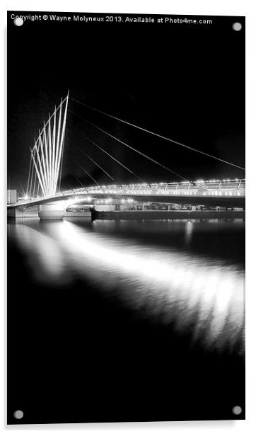 Media Bridge Salford Acrylic by Wayne Molyneux