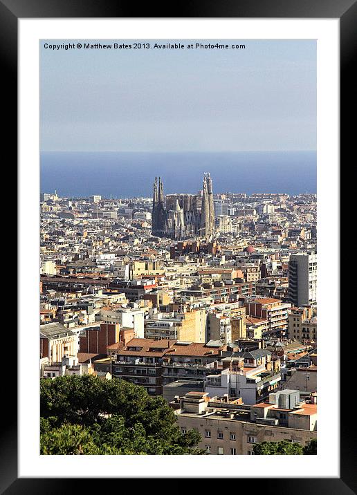 La Sagrada Família Framed Mounted Print by Matthew Bates