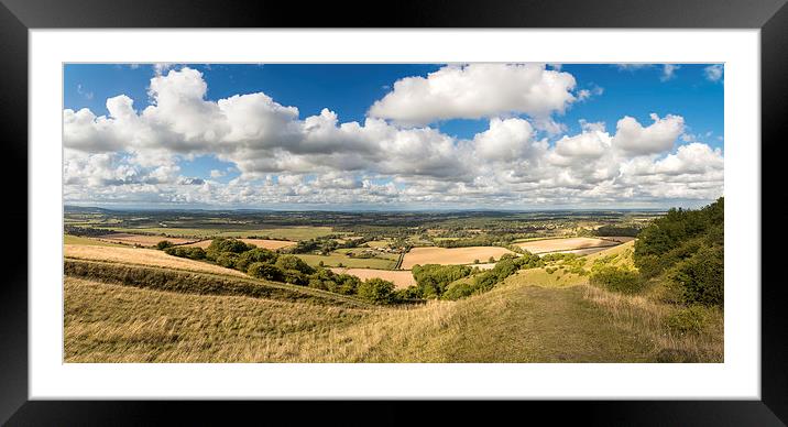 Sussex Weald Sky Framed Mounted Print by Malcolm McHugh