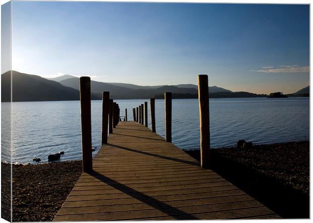 derwent pier Canvas Print by eric carpenter