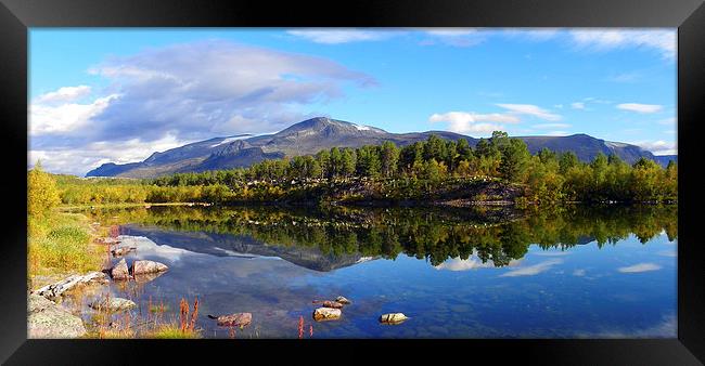 Sweden Lakes Framed Print by Oliver Gibson