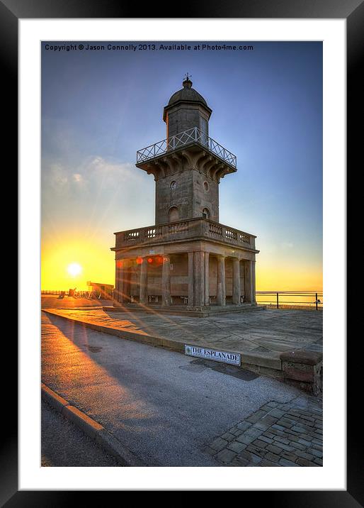 Fleetwood Lower Lighthouse Framed Mounted Print by Jason Connolly