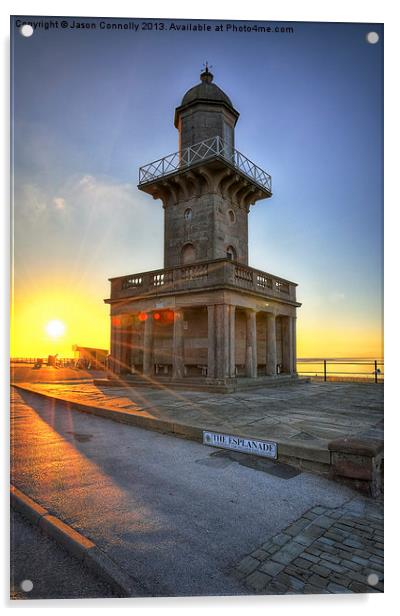 Fleetwood Lower Lighthouse Acrylic by Jason Connolly