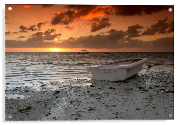 Mauritian Sunrise Acrylic by Neal P