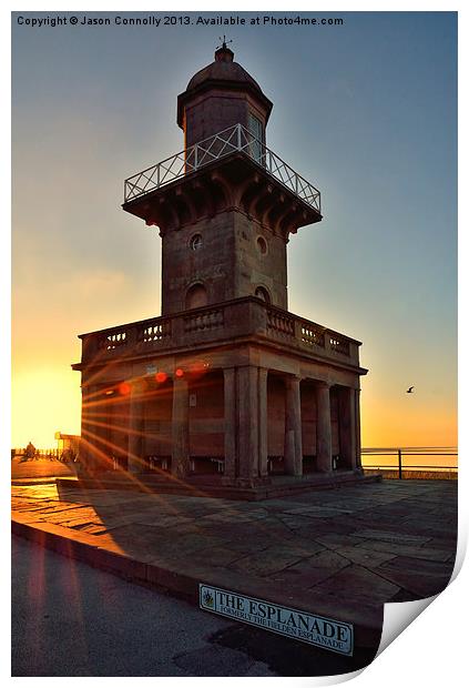The Beach Lighthouse Print by Jason Connolly