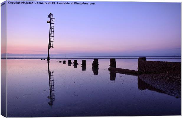 Last Light At Fleetwood Canvas Print by Jason Connolly