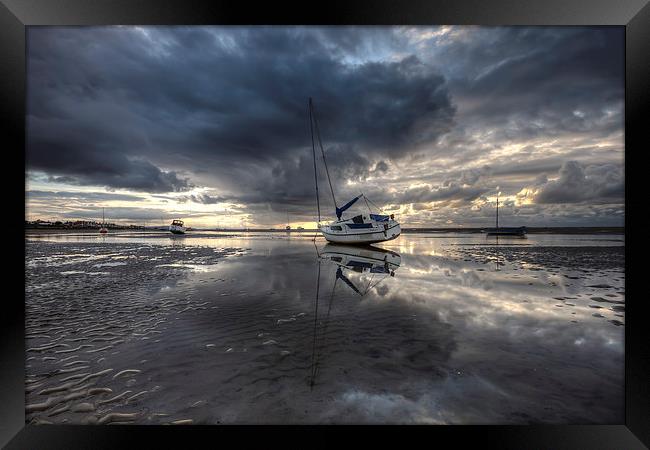 A very moody Meols Framed Print by Paul Farrell Photography