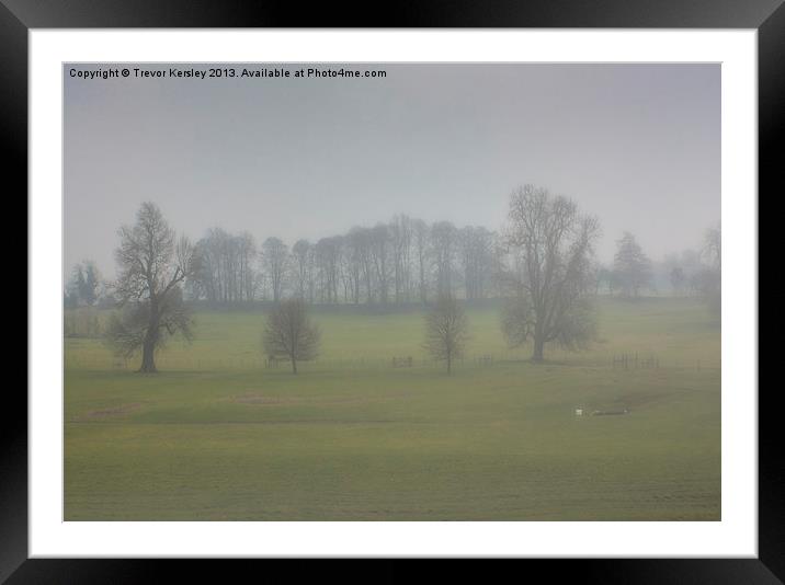 Foggy Morning Framed Mounted Print by Trevor Kersley RIP