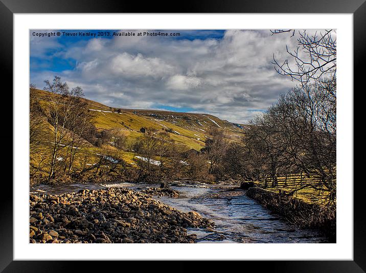 River Swale Framed Mounted Print by Trevor Kersley RIP