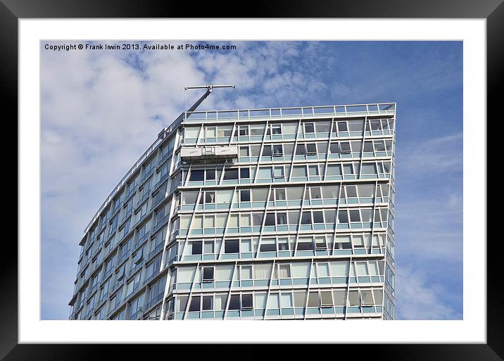 High Rise Building window cleaning Framed Mounted Print by Frank Irwin