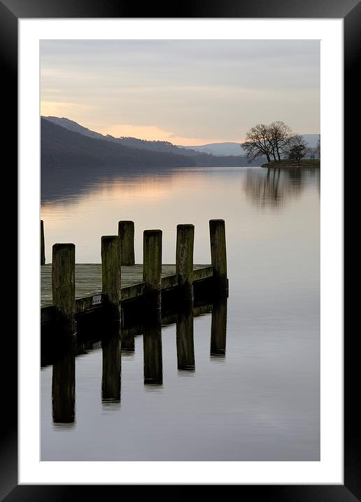 Coniston at Dusk Framed Mounted Print by Martin Parratt