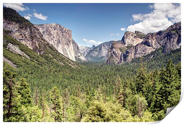 Tunnel View Yosemite Print by Chris Frost