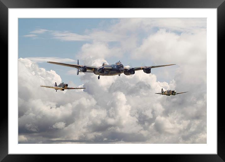 Battle of Britain Memorial Flight Framed Mounted Print by Pat Speirs