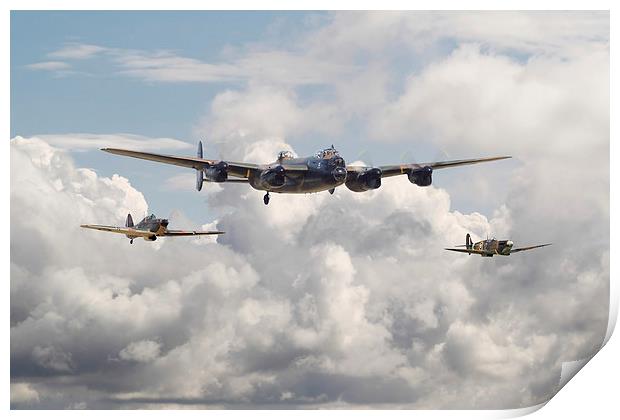 Battle of Britain Memorial Flight Print by Pat Speirs