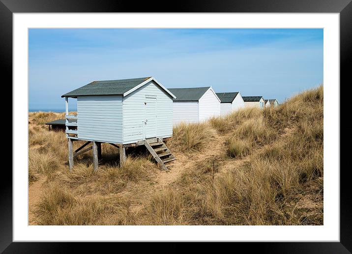 Hunstanton Beach Huts Framed Mounted Print by Martin Parratt