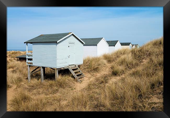 Hunstanton Beach Huts Framed Print by Martin Parratt