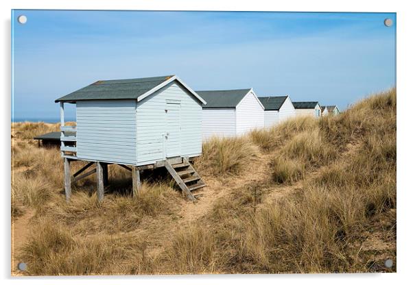 Hunstanton Beach Huts Acrylic by Martin Parratt