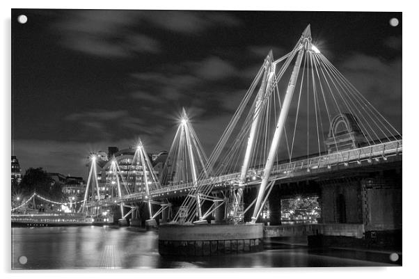  Silver Jubilee Bridge London Acrylic by Clive Eariss