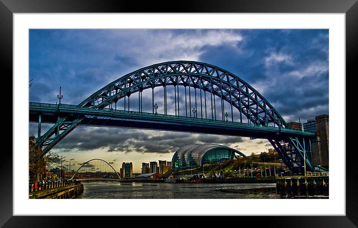 3 Tyne Icons Framed Mounted Print by CHRIS ANDERSON