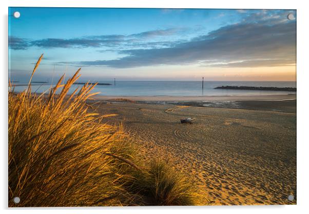 Sea Palling Beach Acrylic by Stephen Mole