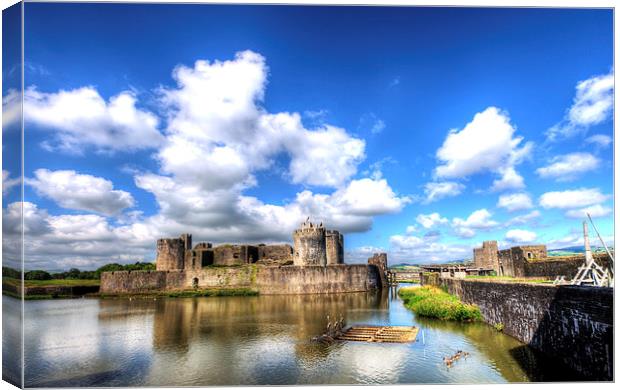 Caerphilly Castle 6 Canvas Print by Steve Purnell