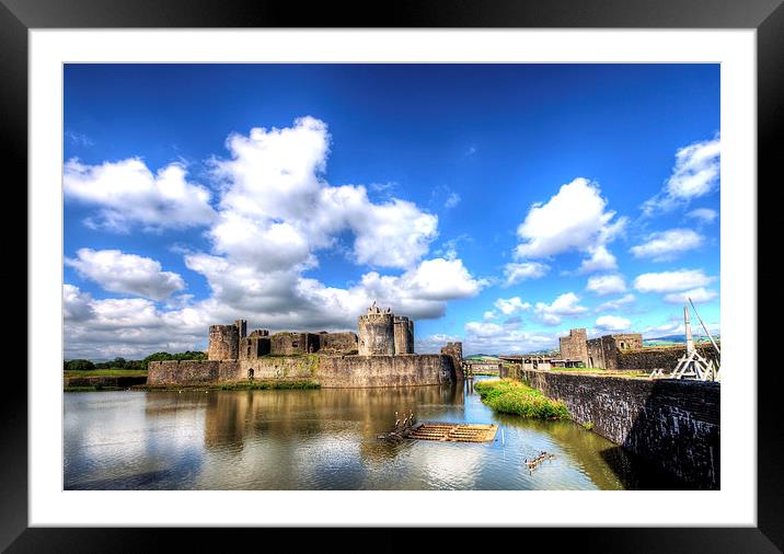 Caerphilly Castle 6 Framed Mounted Print by Steve Purnell