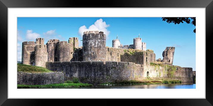 Caerphilly Castle 7 Framed Mounted Print by Steve Purnell