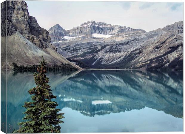 Reflections of the Canadian Rockies Canvas Print by Lynn Bolt