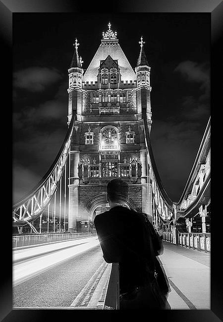 watching the Bridge Framed Print by Keith Thorburn EFIAP/b