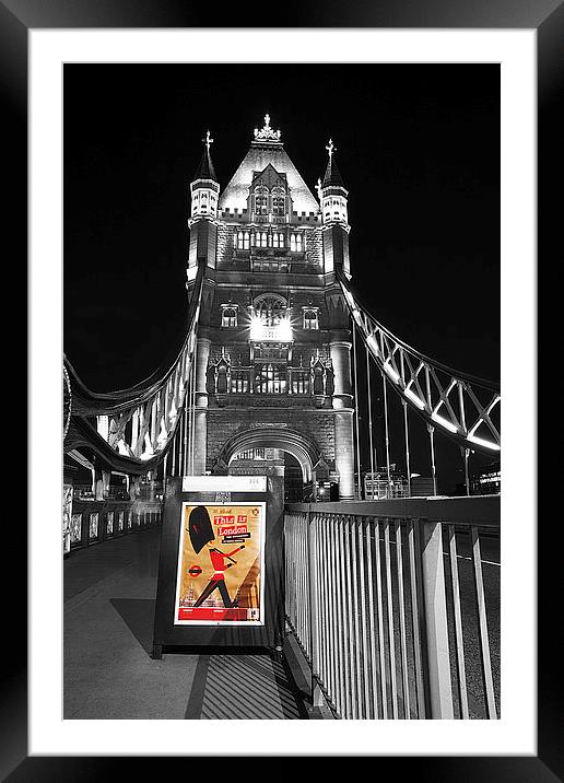 Tower Bridge Framed Mounted Print by Keith Thorburn EFIAP/b