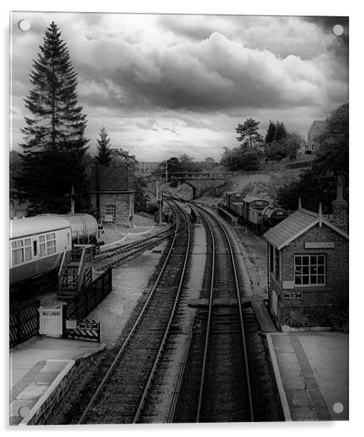 Goathland Station Acrylic by Nige Morton