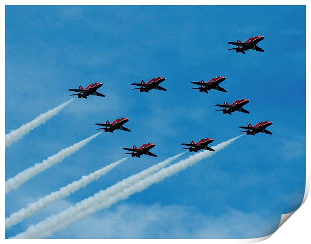 Red Arrows Print by eric carpenter