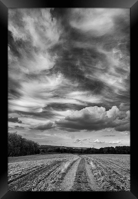 cloudy skies Framed Print by Jo Beerens