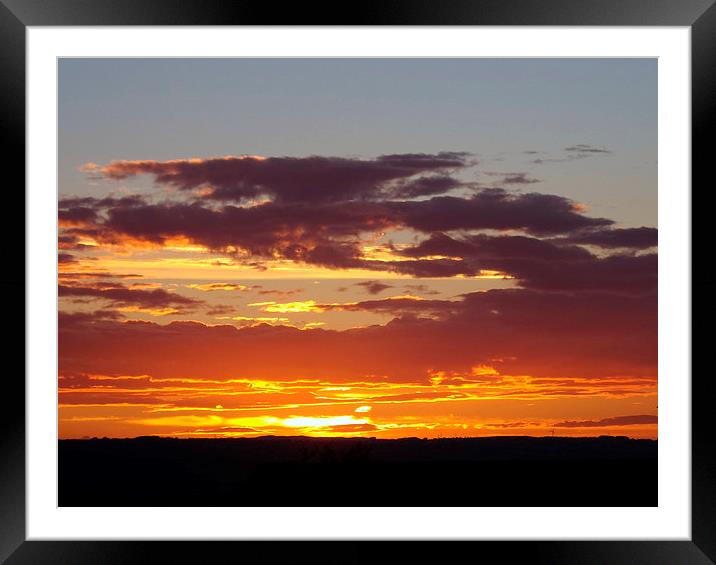 The beauty of sunset Framed Mounted Print by Bill Lighterness