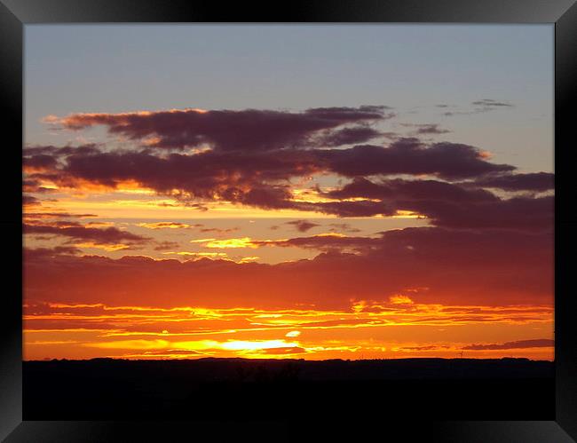The beauty of sunset Framed Print by Bill Lighterness