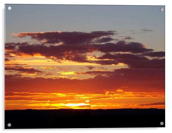 The beauty of sunset Acrylic by Bill Lighterness