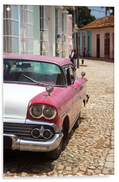 Cuban Car 1 Acrylic by Richard Cooper-Knight