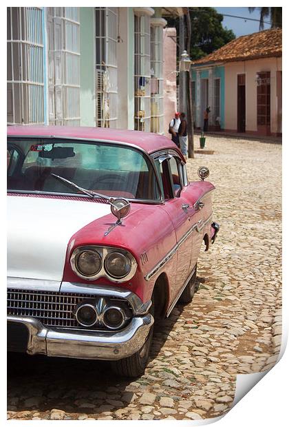 Cuban Car 1 Print by Richard Cooper-Knight