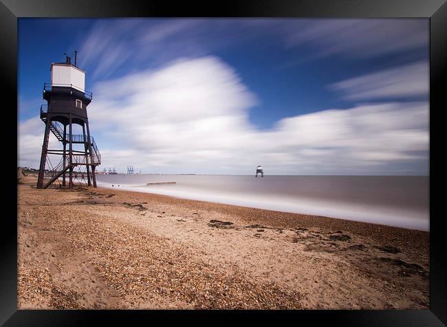 Dovercourt Essex Lighthouse Framed Print by David French
