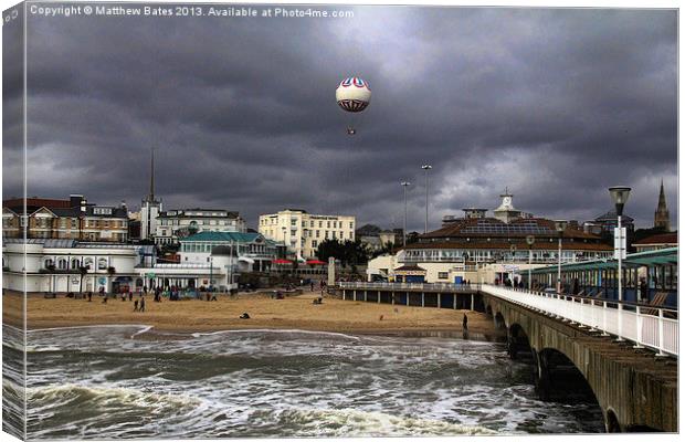 Bournemouth Seafront Canvas Print by Matthew Bates
